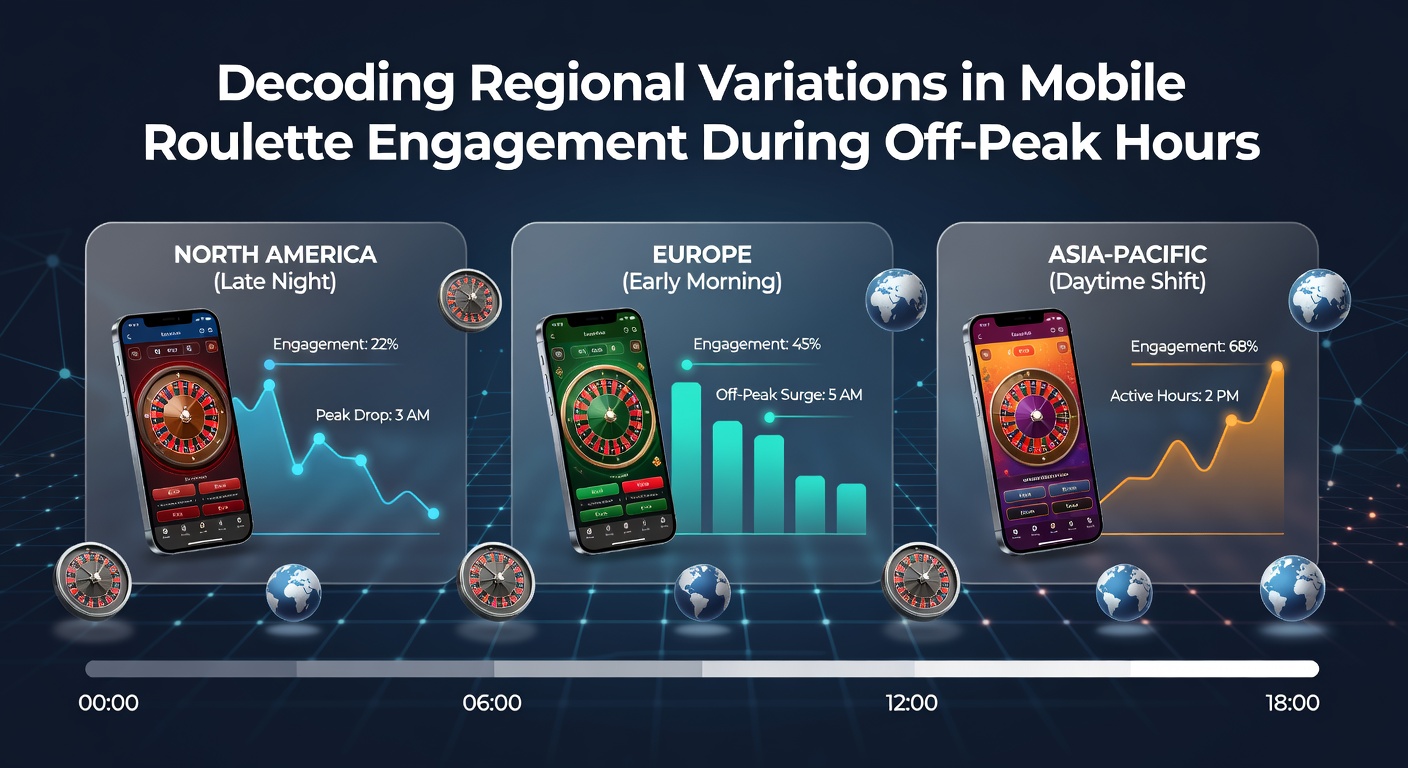 Mobile roulette players engaging during off-peak hours across different regions