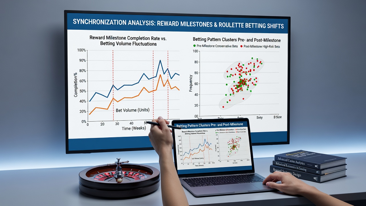 Graph overlay on mobile screen displaying bet size spikes at loyalty milestone points