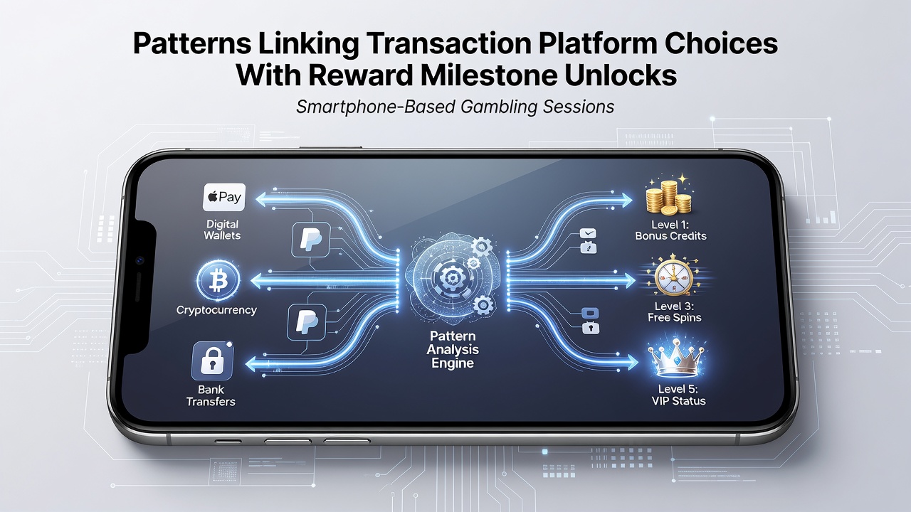 Smartphone displaying a gambling app interface with transaction options highlighted alongside progress bars for reward milestones