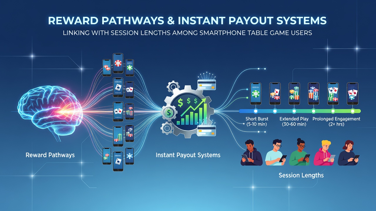 Smartphone displaying table game interface with payout notification overlay during active play session