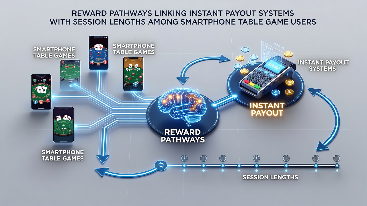 Graph overlay on smartphone screen showing session duration metrics tied to payout speed indicators