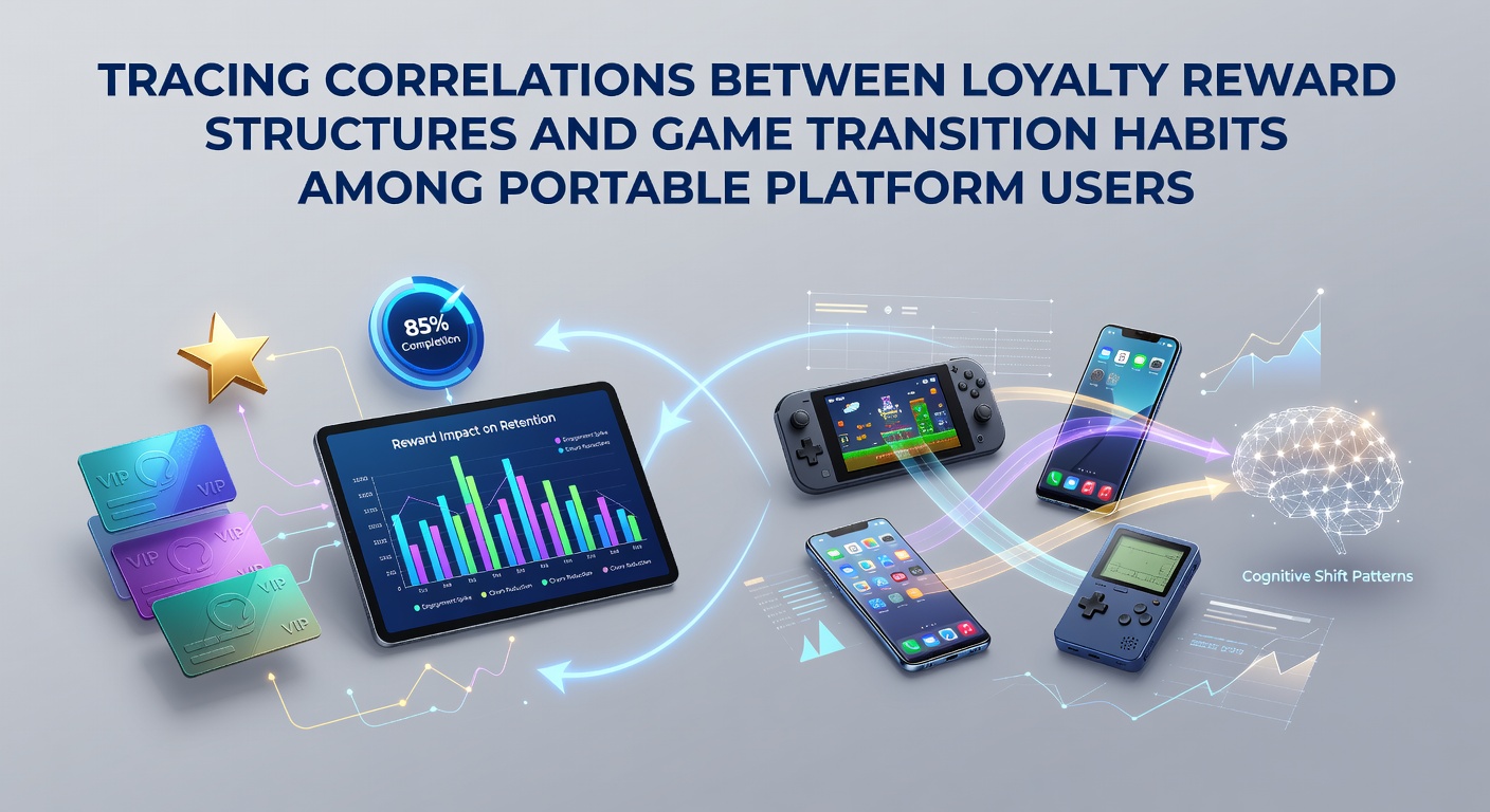 Portable gaming devices displaying loyalty reward interfaces and game transition screens on mobile platforms
